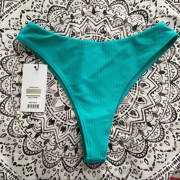 Gymshark Essence Bikini Bottom Sea Blue - Picture 2 of 3
